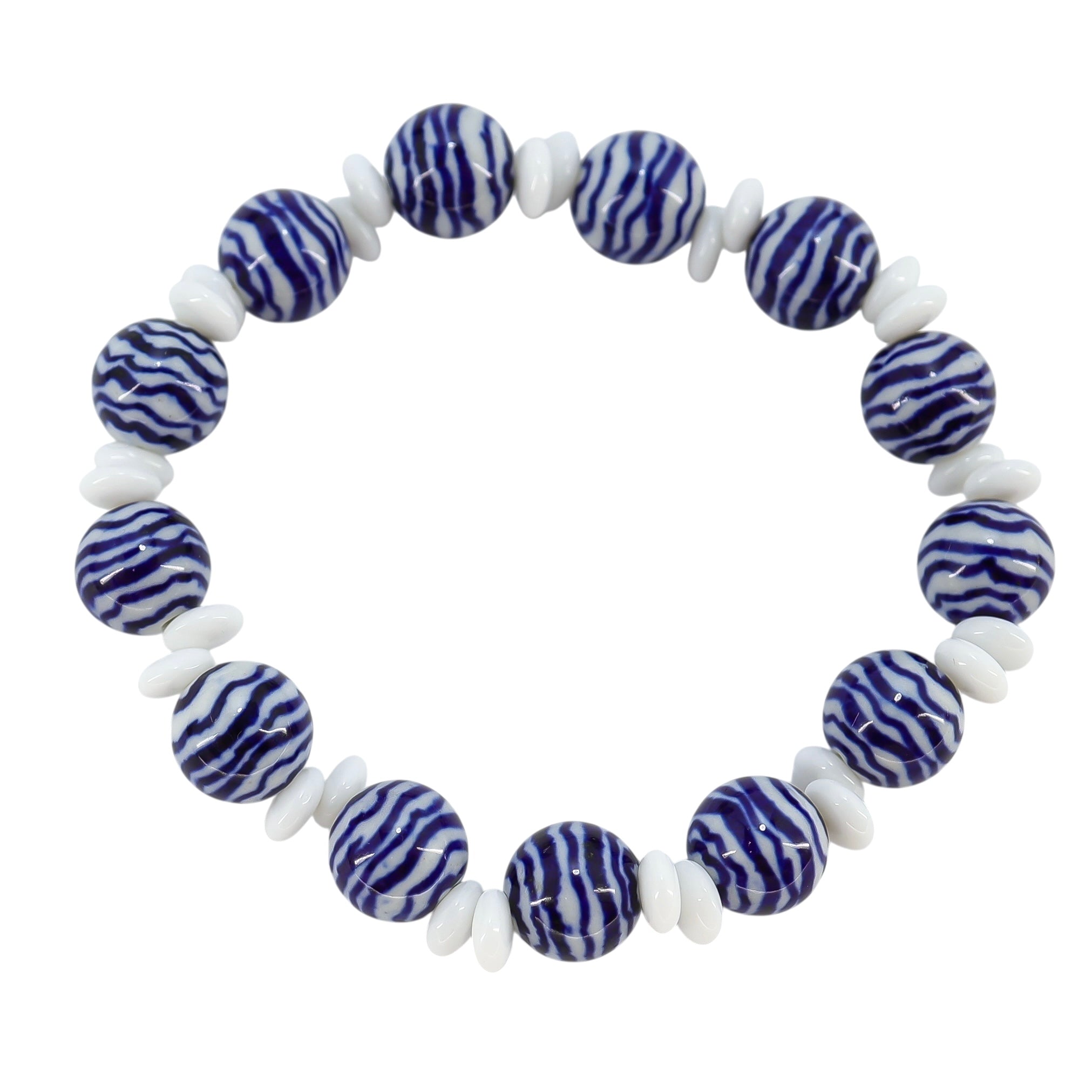 White & Blue Porcelain Jewelry