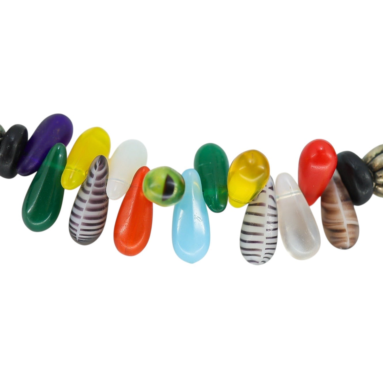 Uranium Beads Mali Wedding Necklace Vintage Antique Bohemian Origin