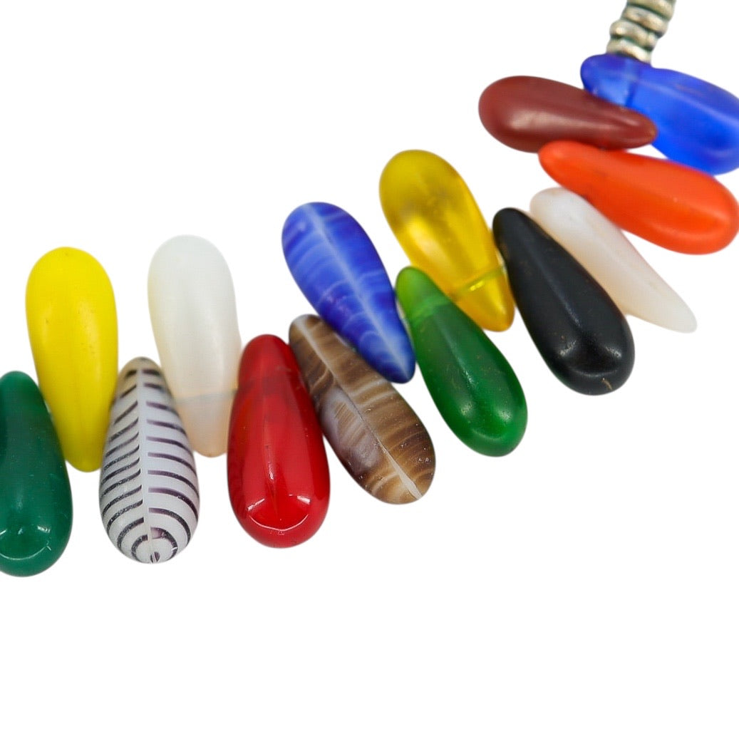 Uranium Beads Mali Wedding Necklace Vintage Antique Bohemian Origin