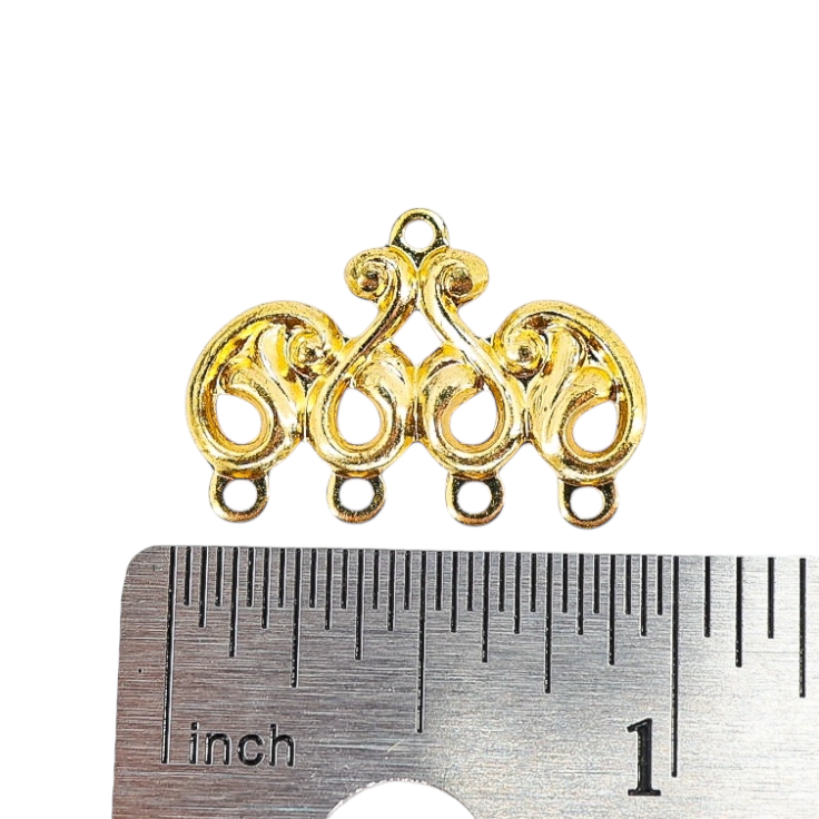 3-1 And 4-1 Combo NOS Vintage Multi Strand Gold-tone Connector Findings