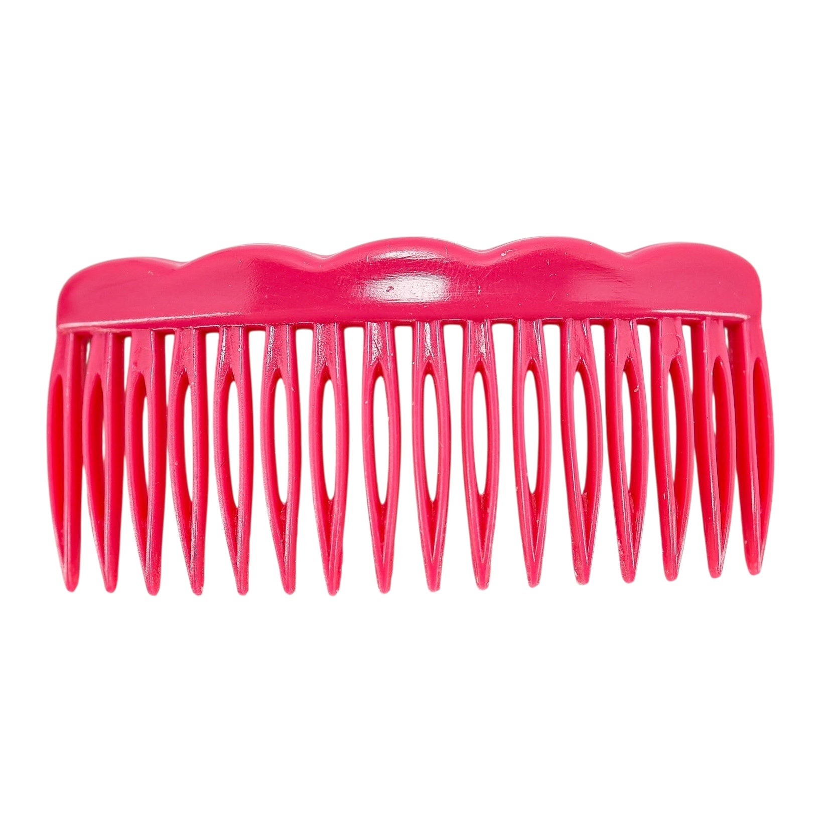 Vintage Girly Hair Accessories - Pink Comb & Kawaii Red Hearts Barrette Marked France