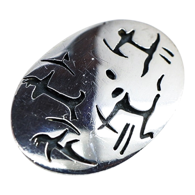 Antonio Pineda Mexican Modernist Sterling Silver 970 Brooch