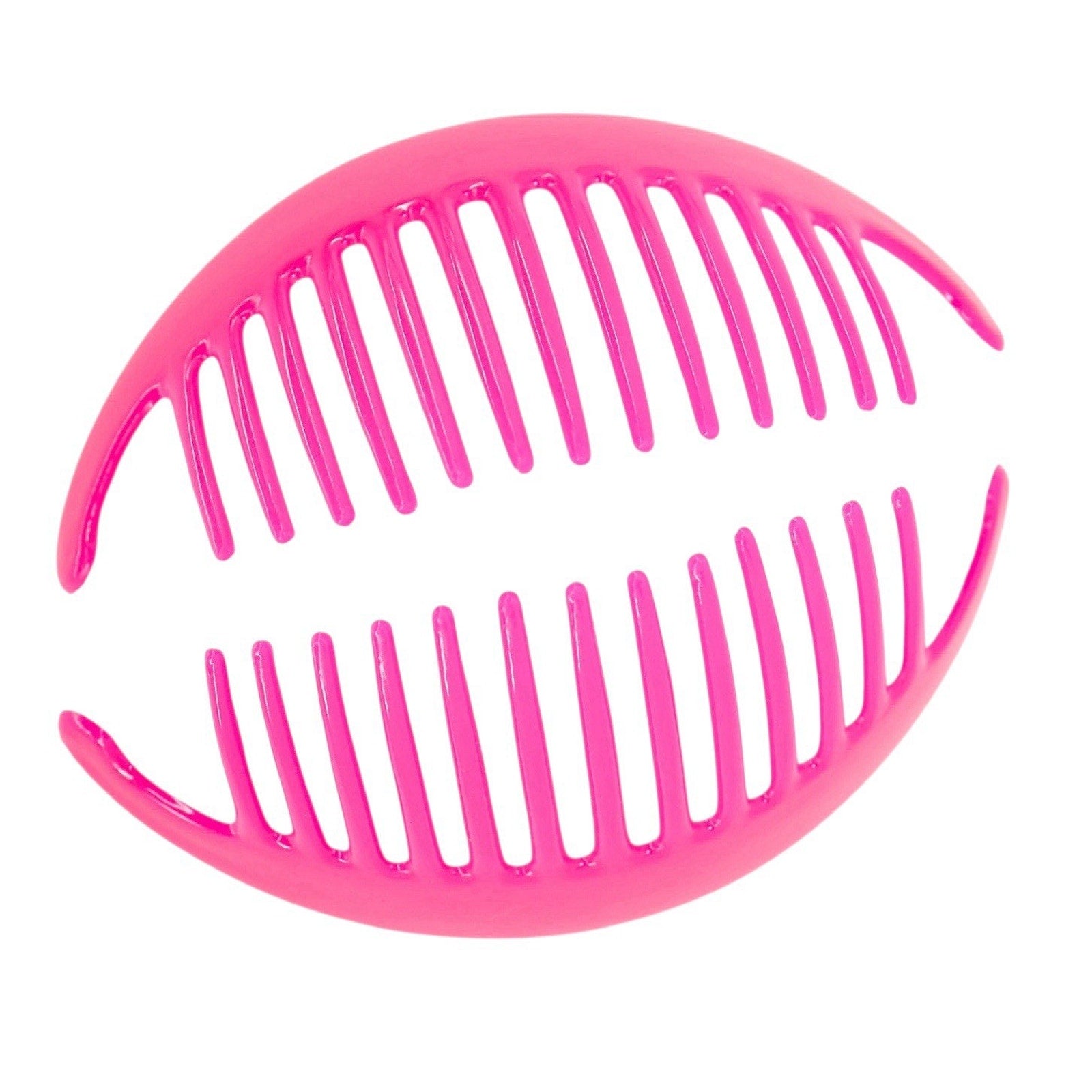 Vintage 80s 90s Y2K Taiwan Hair Clincher Comb Banana Clip Combs Red Pink 5.5 In