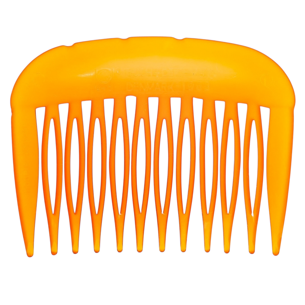 Vintage 1983 Buch + Deichmann Hair Comb Butterscotch Gradient MOD