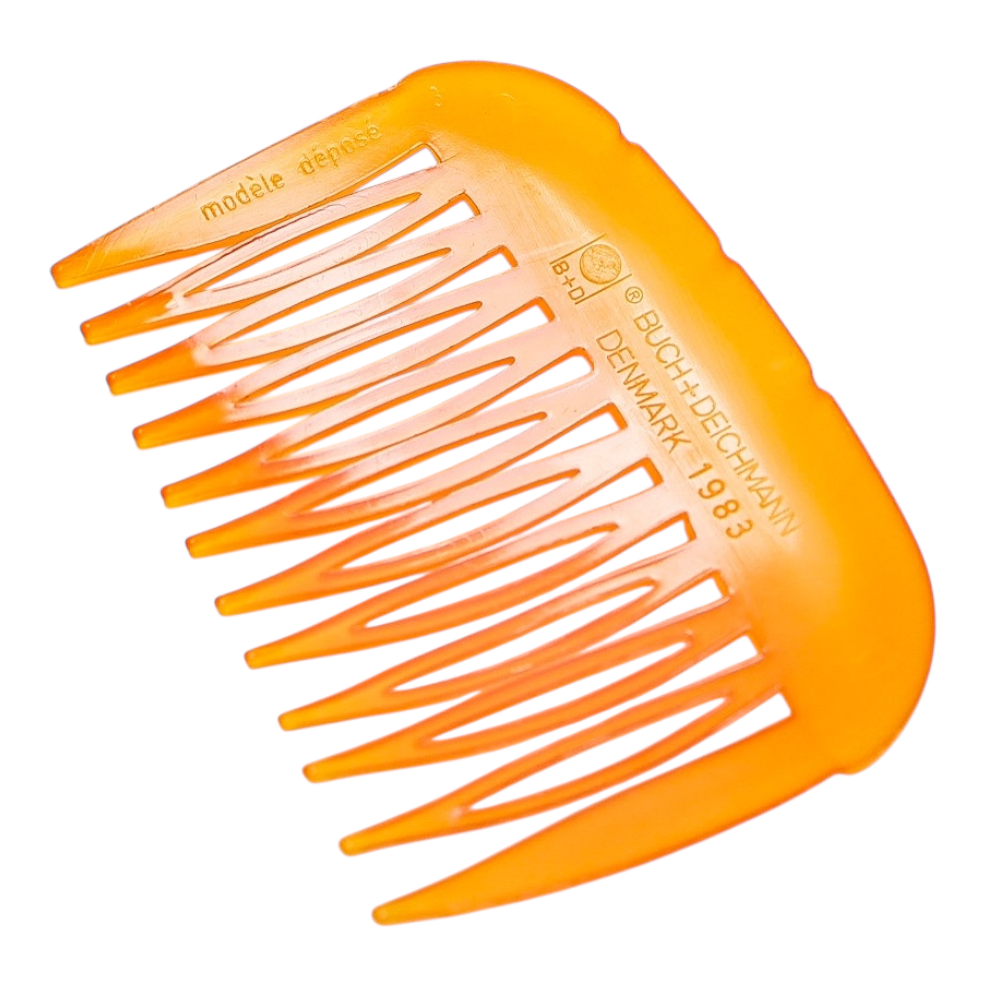 Vintage 1983 Buch + Deichmann Hair Comb Butterscotch Gradient MOD