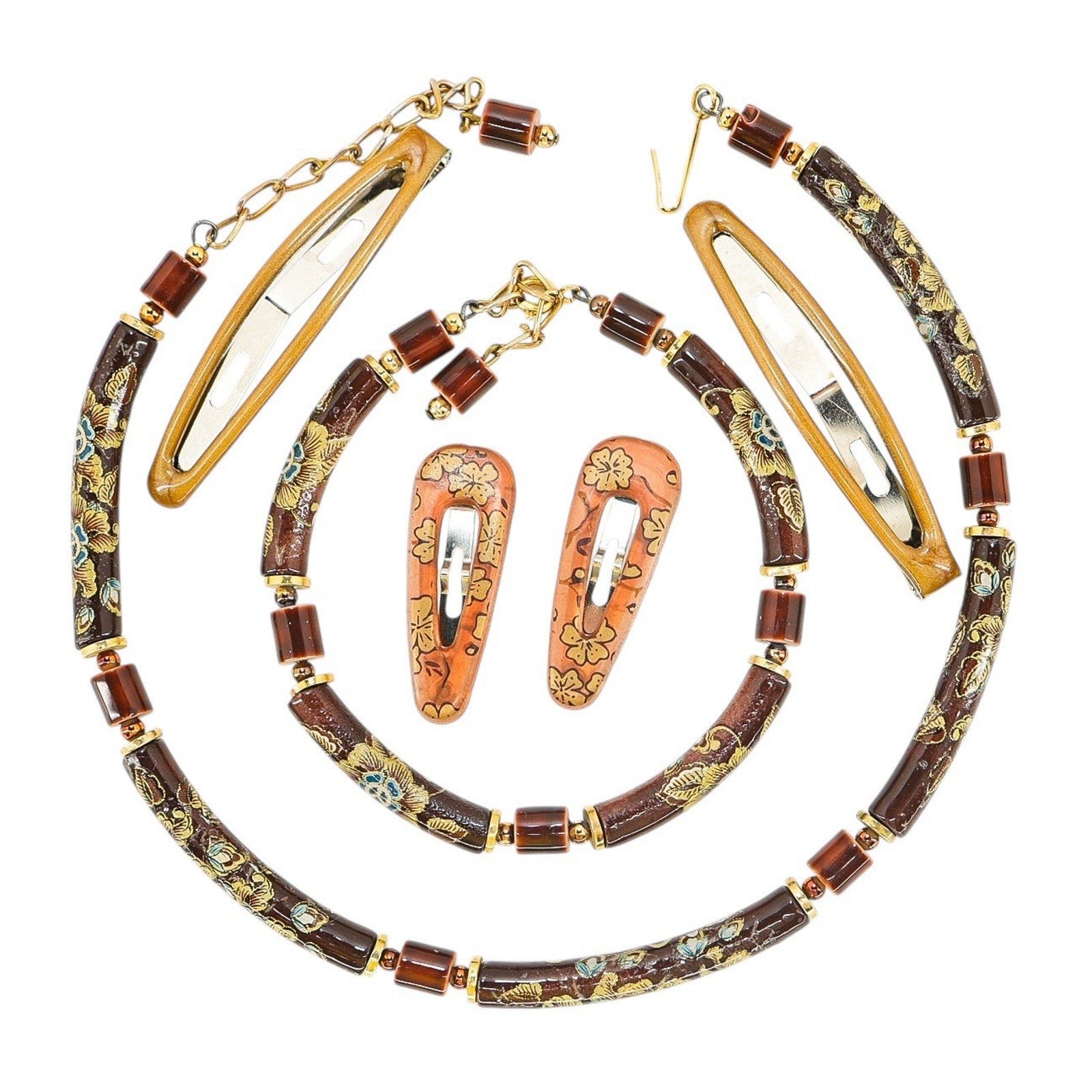 Fashion Jewelry Lot Y2K Boho Chic Glam Eclectic Brass Tone Asian Bold Statement