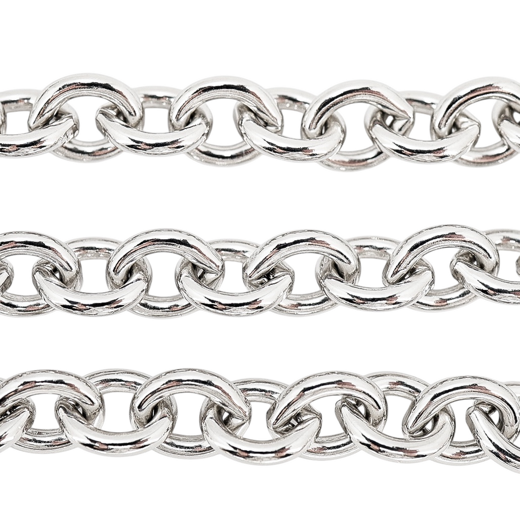 Vintage Monet Silver-Tone Chunky Chain Necklace - Classic Bold Layering 1980s