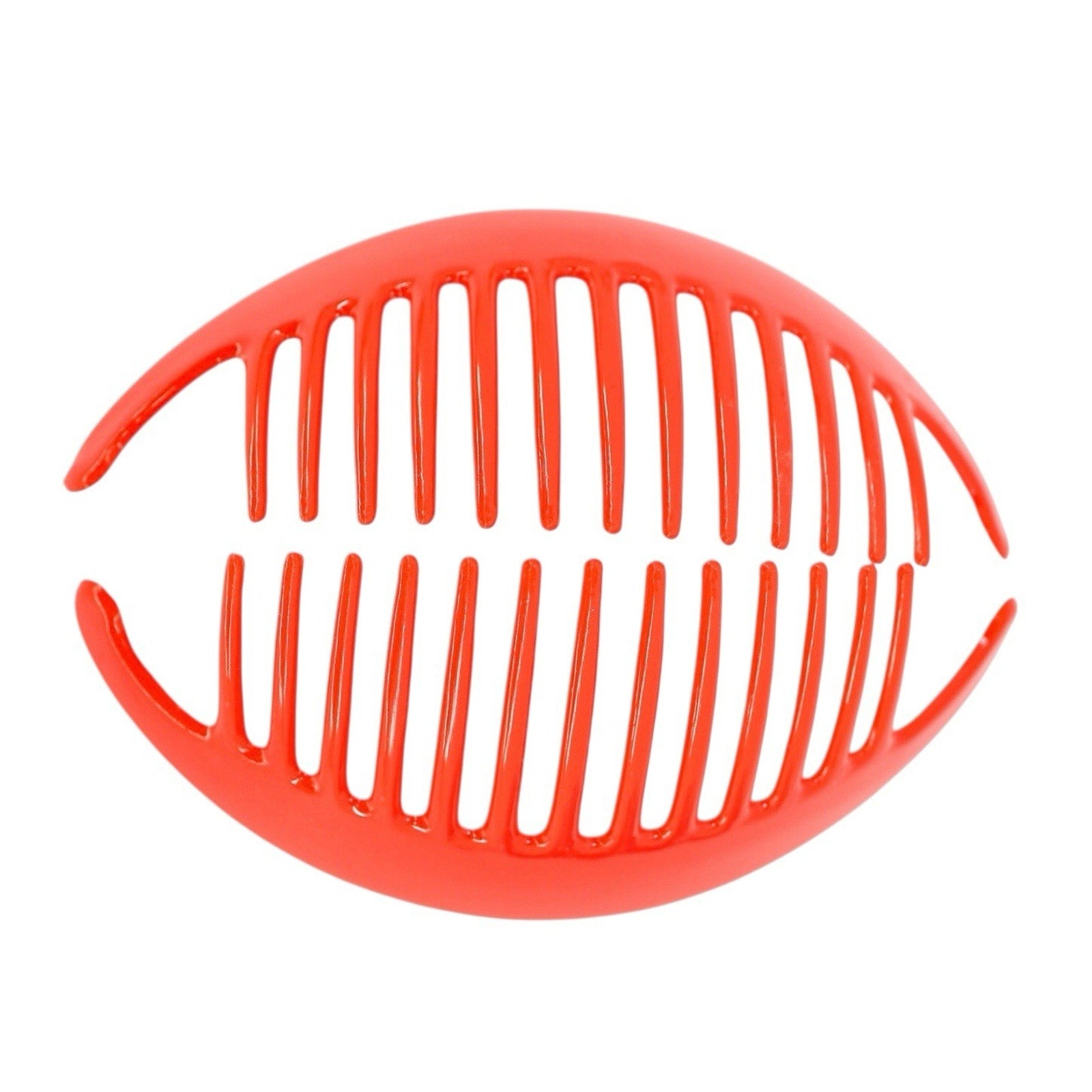 Vintage 80s 90s Y2K Taiwan Hair Clincher Comb Banana Clip Combs Red Pink 5.5 In