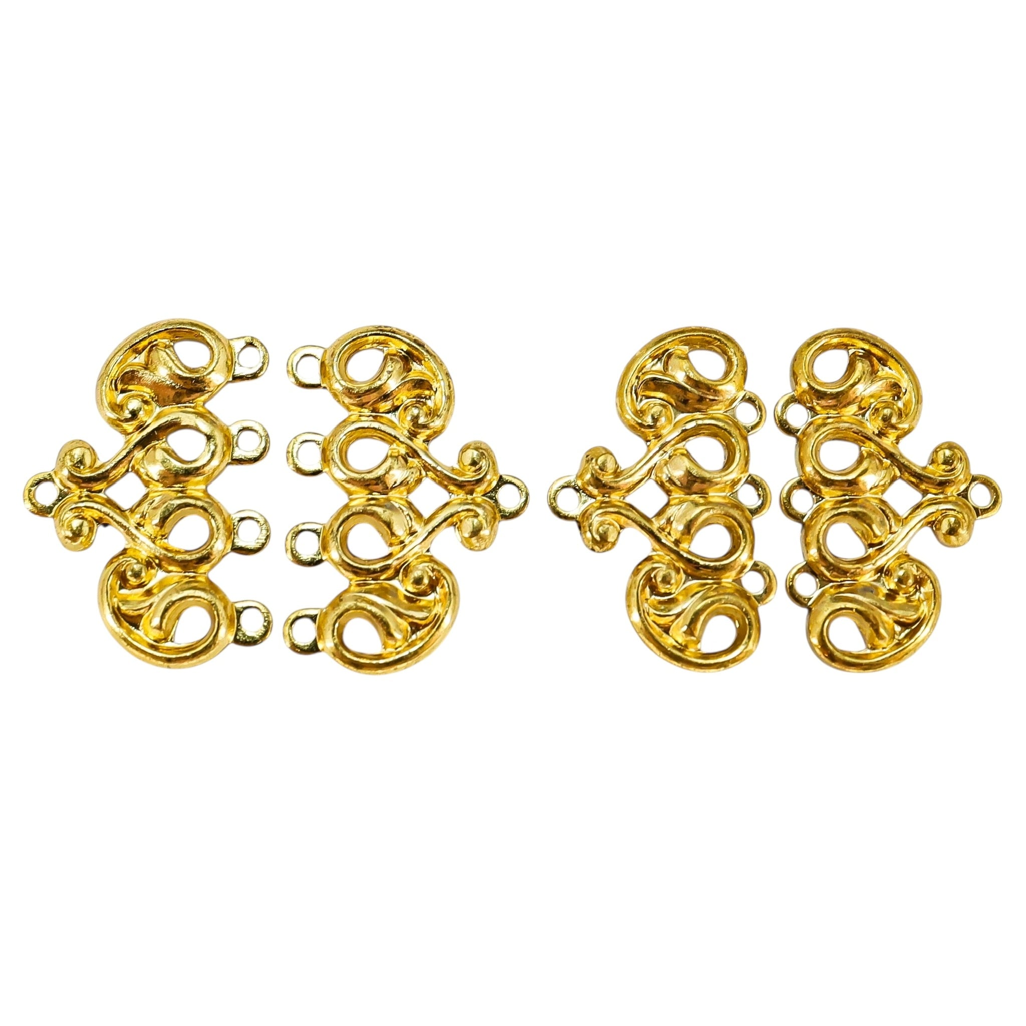 3-1 And 4-1 Combo NOS Vintage Multi Strand Gold-tone Connector Findings