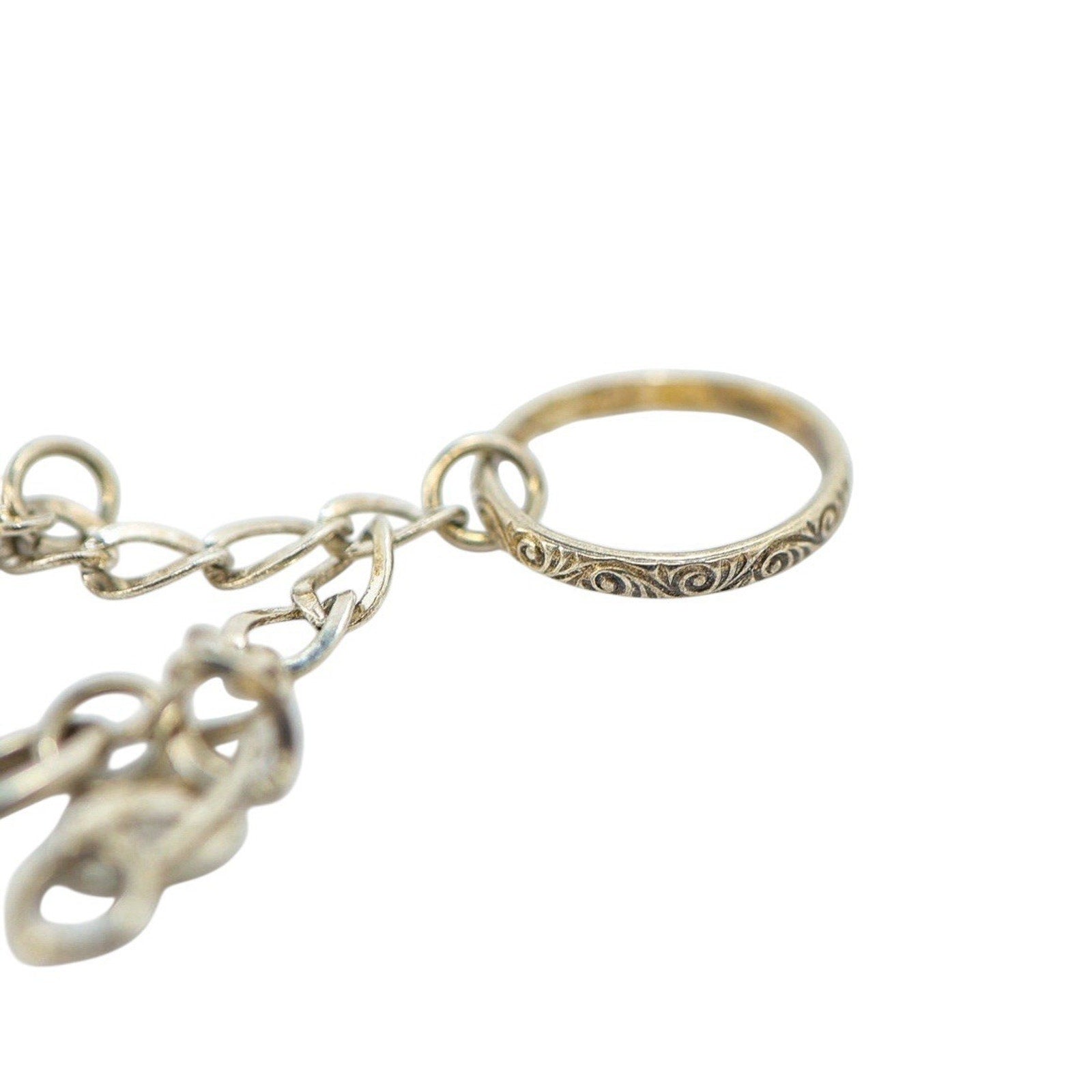 Vintage Sterling Silver Charm Bracelet Musical Sports Love Faith Lucky Symbols