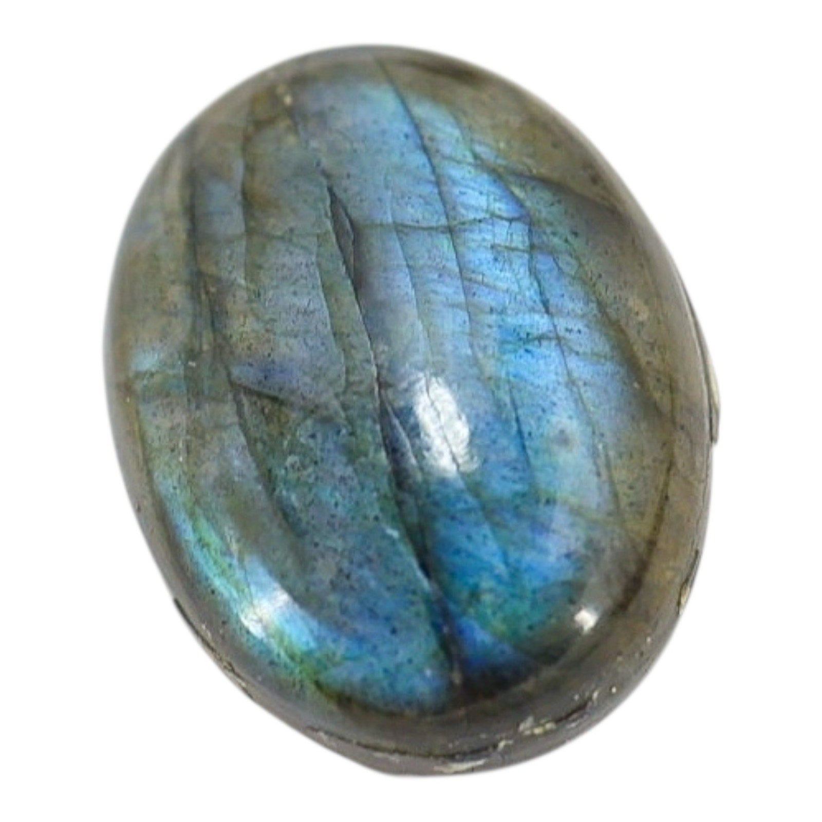 Labradorite Cabochon With Royal Blue Flash 20x15 MM Previously Used Very Pretty