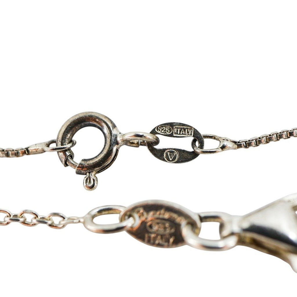 Lot 2 Stackable Layered Necklace Dyadema Puffy Heart 925 Italy “Forever” Puzzle