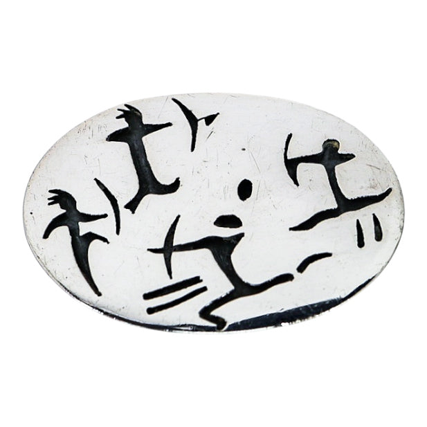 Antonio Pineda Mexican Modernist Sterling Silver 970 Brooch