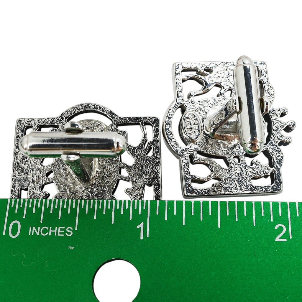 Hickok Egyptian Revival Scarab Cufflinks – Lions & Crown