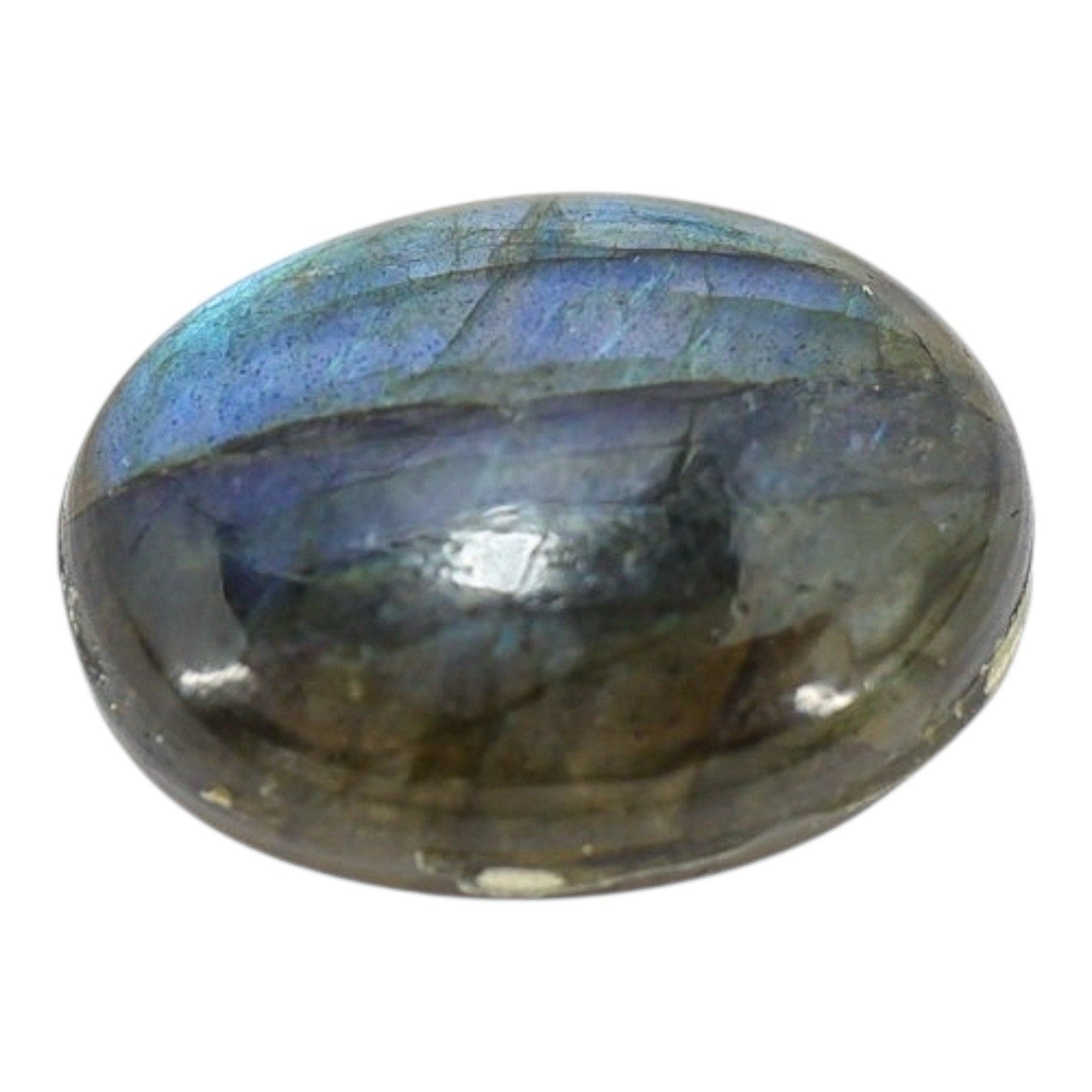Labradorite Cabochon With Royal Blue Flash 20x15 MM Previously Used Very Pretty