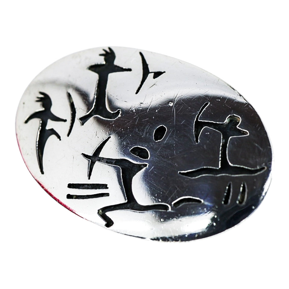 Antonio Pineda Mexican Modernist Sterling Silver 970 Brooch