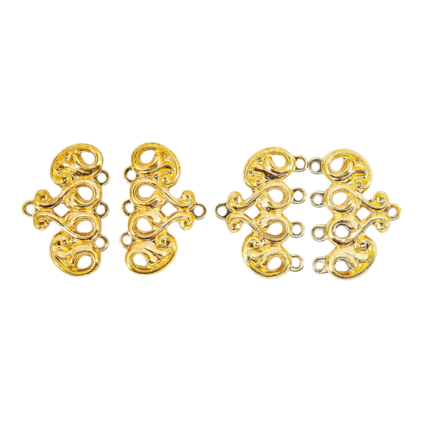 3-1 And 4-1 Combo NOS Vintage Multi Strand Gold-tone Connector Findings