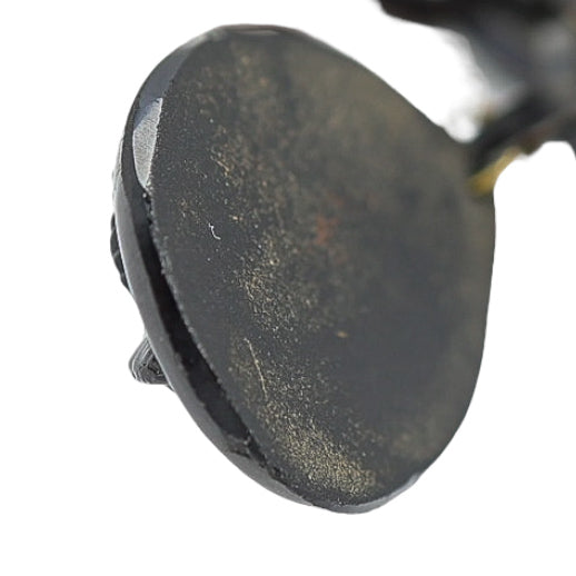 Mourning Jewelry Revival Necklace 1920-1940 - Lacquered Jet And Horn