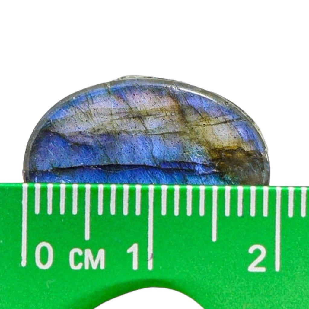 Labradorite Cabochon With Royal Blue Flash 20x15 MM Previously Used Very Pretty