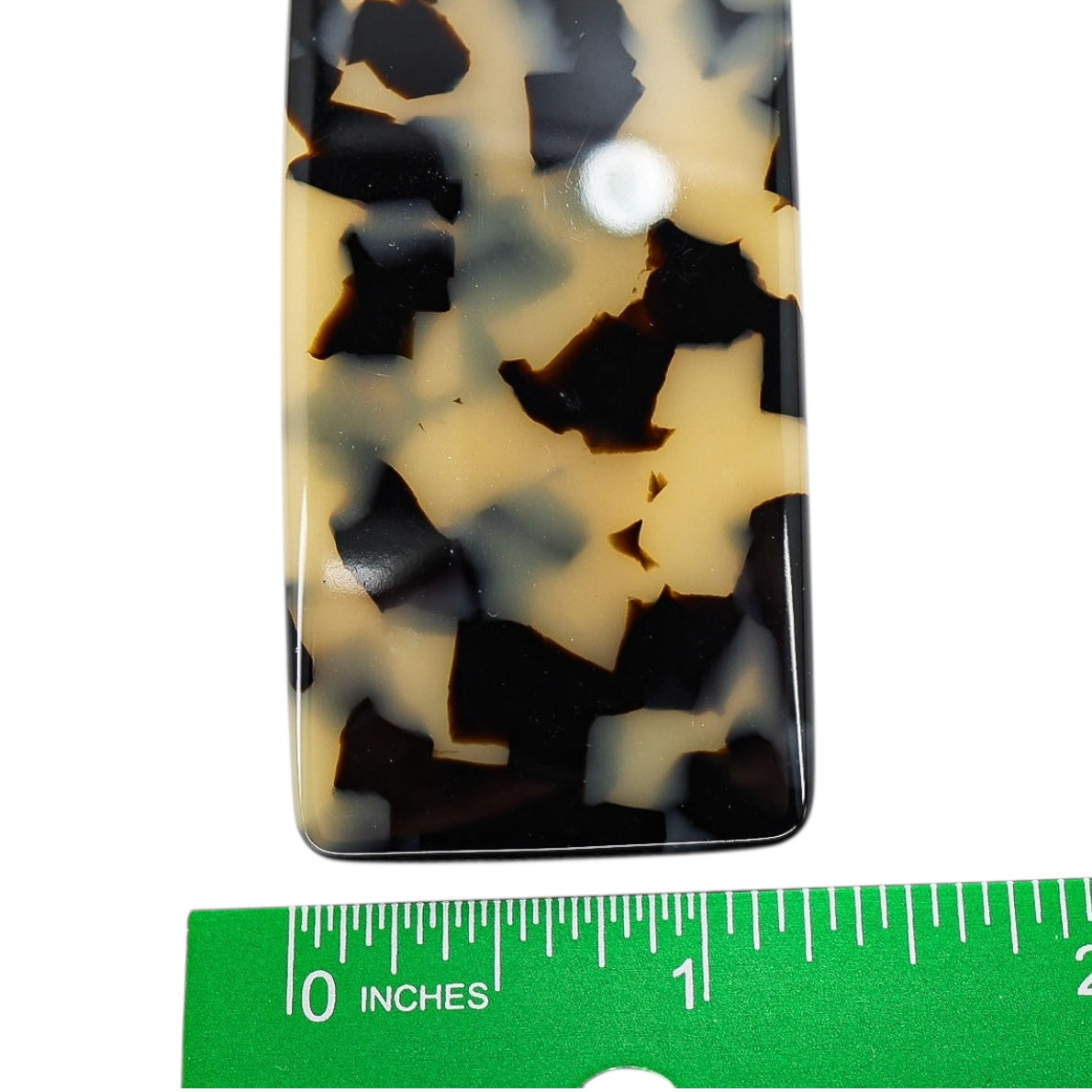 France Luxe Light Faux Tortoise Shell Rectangular Barrette – Blonde Tokyo Pattern