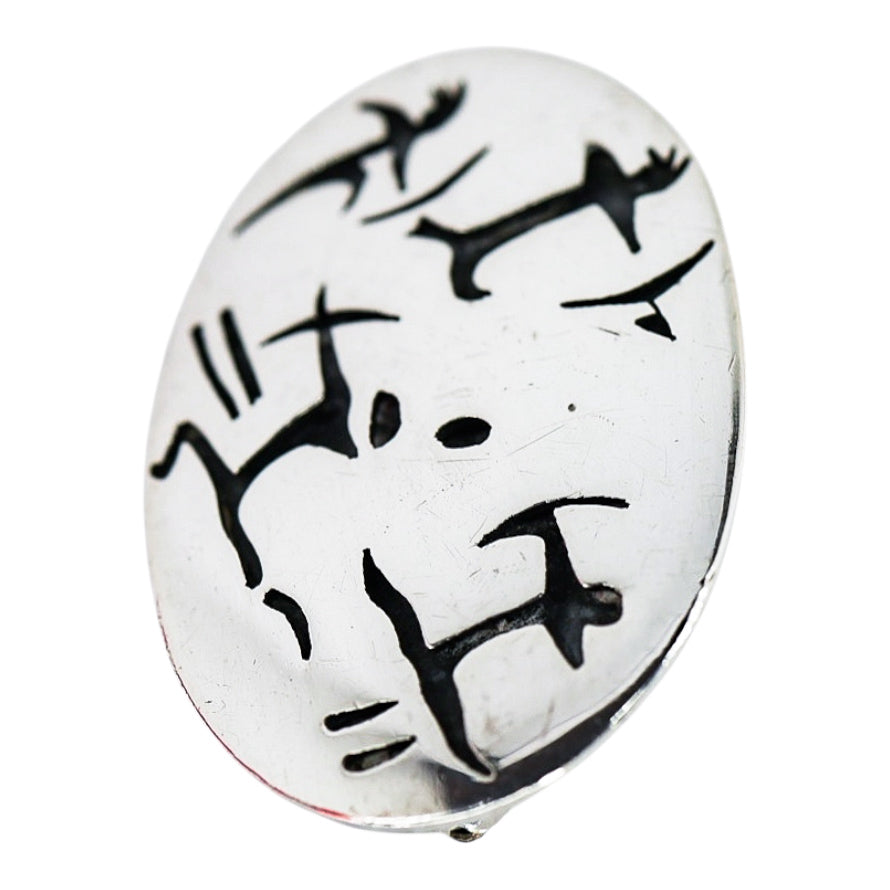 Antonio Pineda Mexican Modernist Sterling Silver 970 Brooch