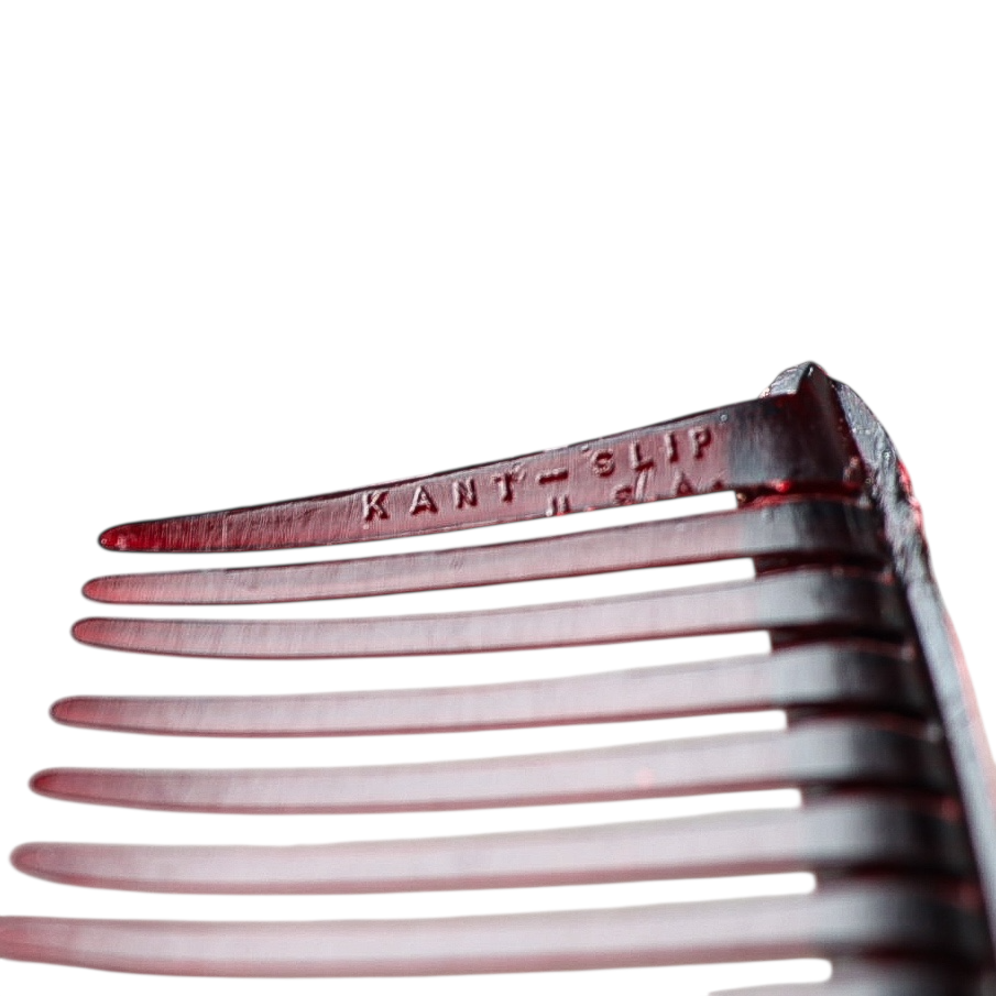 Vintage 1930s KANT-SLIP USA Hair Comb – Art Deco Celluloid Rhinestone