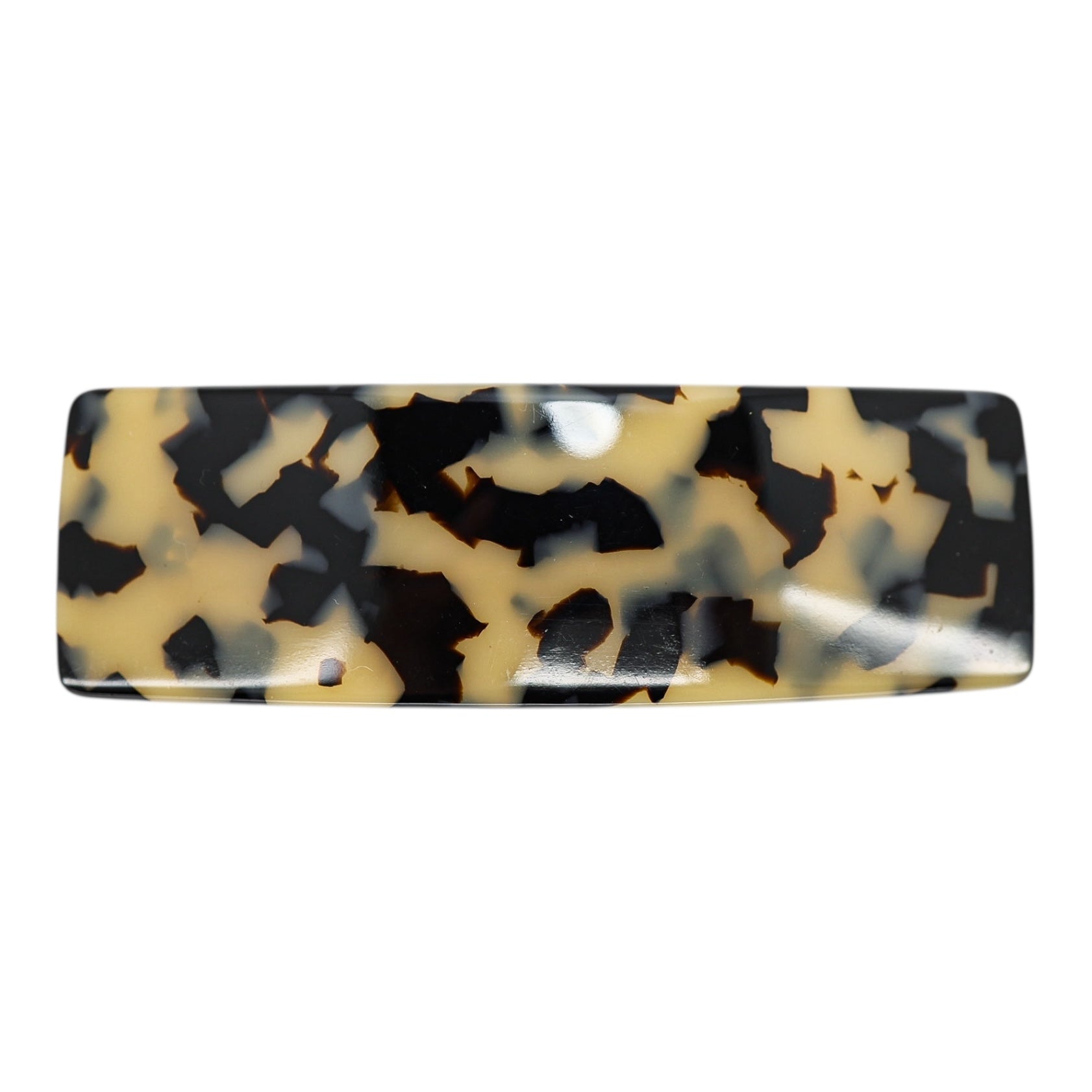 France Luxe Light Faux Tortoise Shell Rectangular Barrette – Blonde Tokyo Pattern
