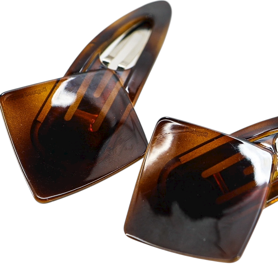 Vintage Helfrance France Tortoiseshell Hair Clips – 3.25” Patent Pending