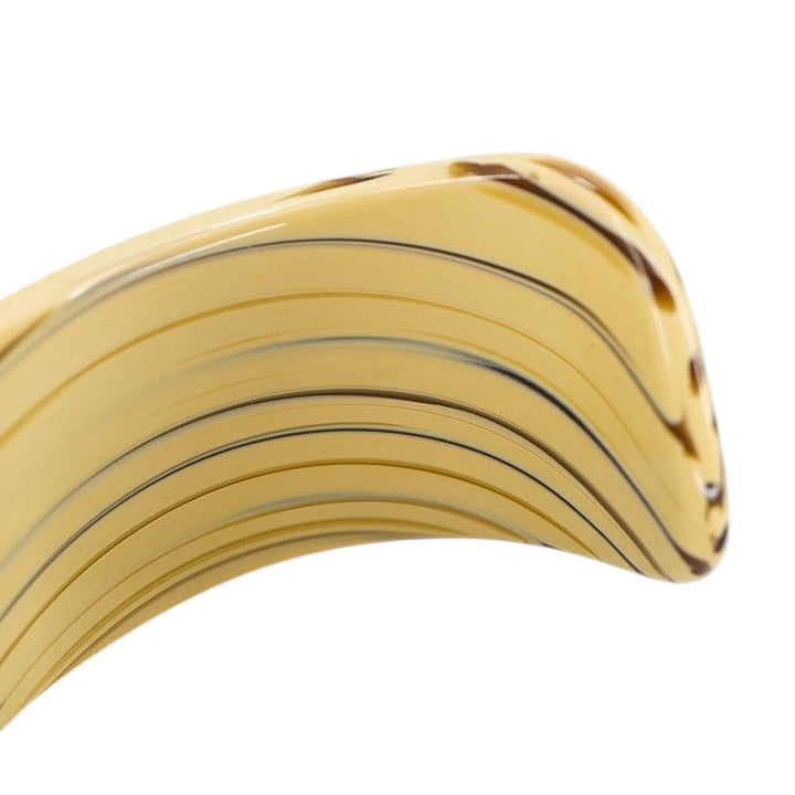 Vintage Retro Cellulose Acetate Wide Cuff Bypass Bracelet Leopard Print Stripes