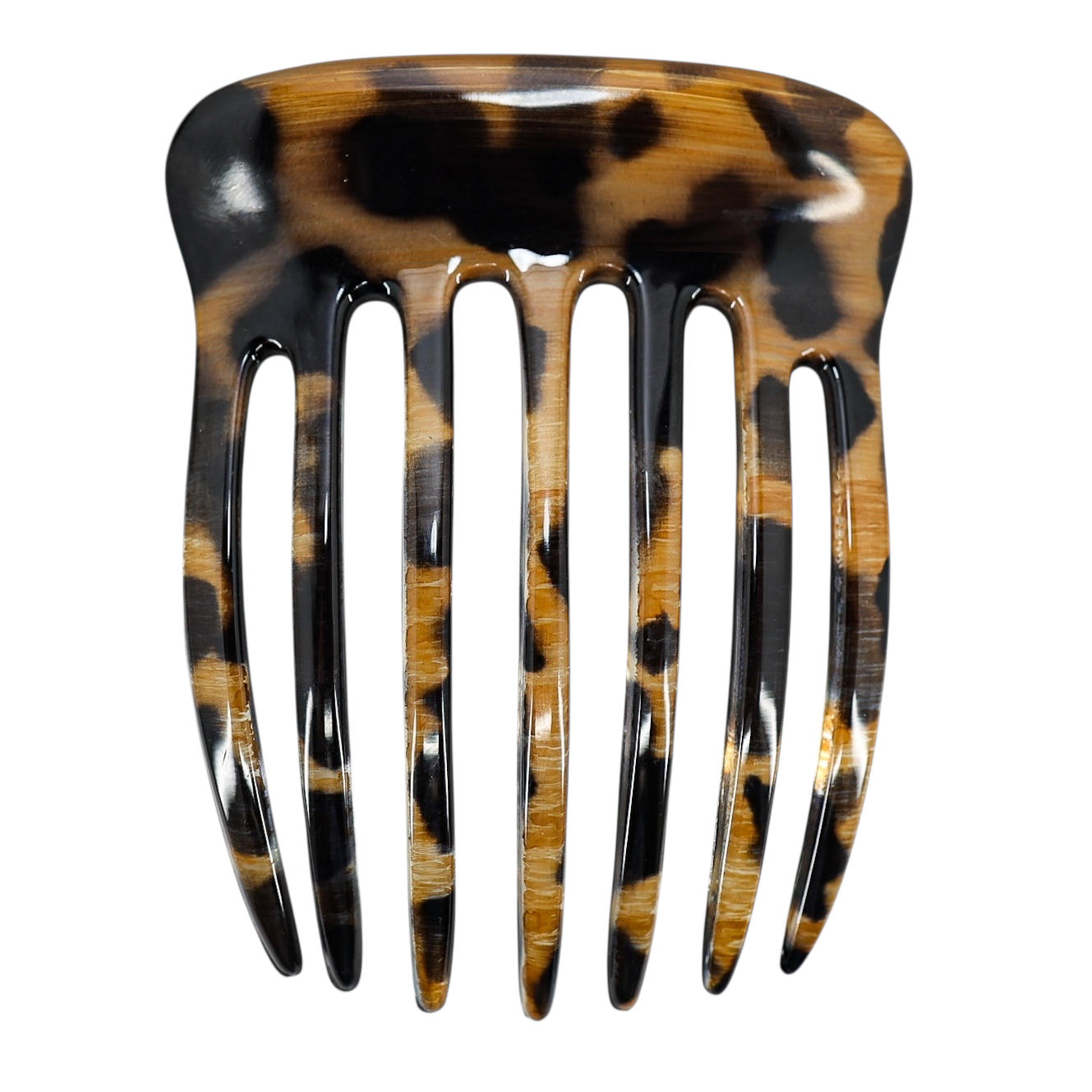 French Tortoise Acetate Hair Comb - Classic Large Hair Pick