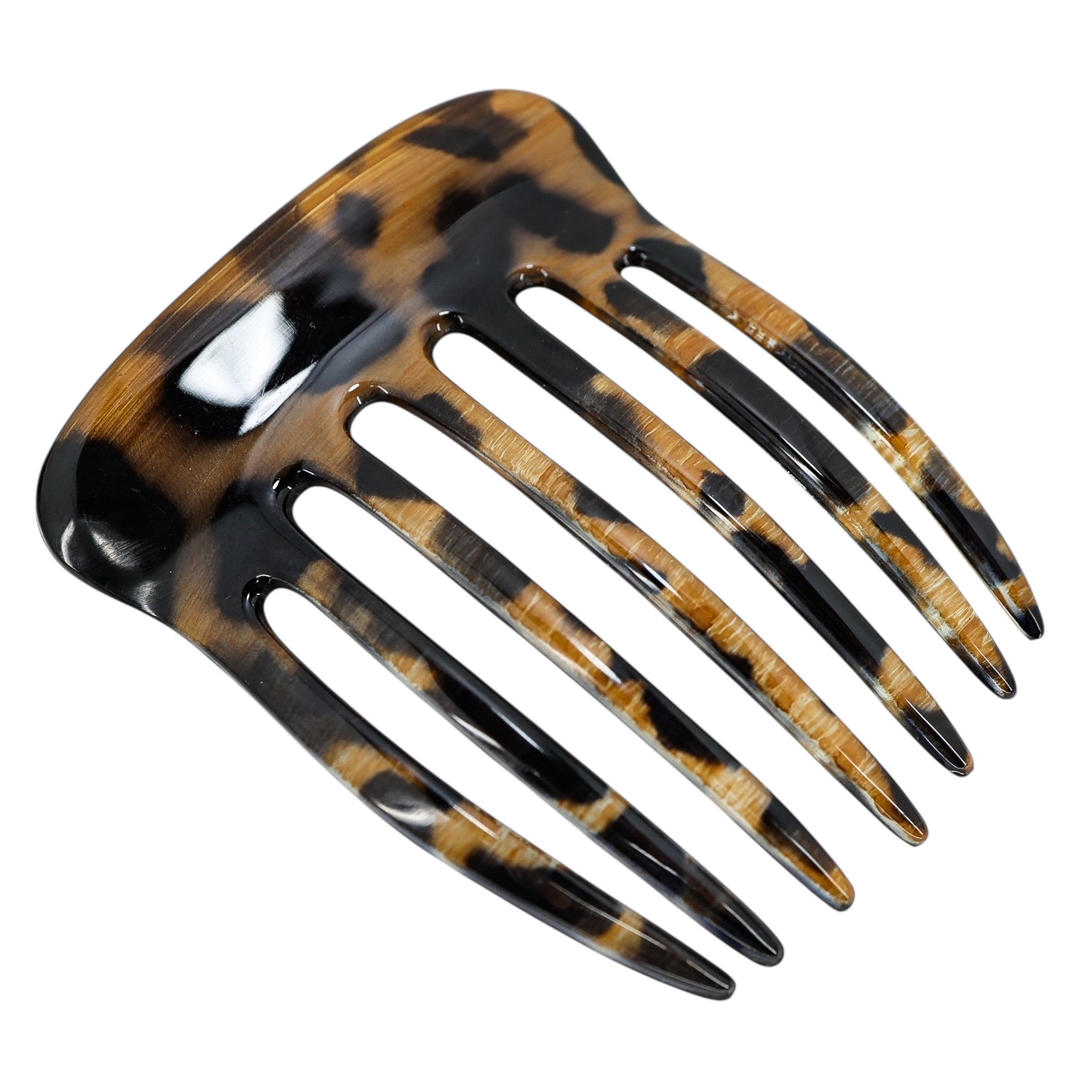 French Tortoise Acetate Hair Comb - Classic Large Hair Pick