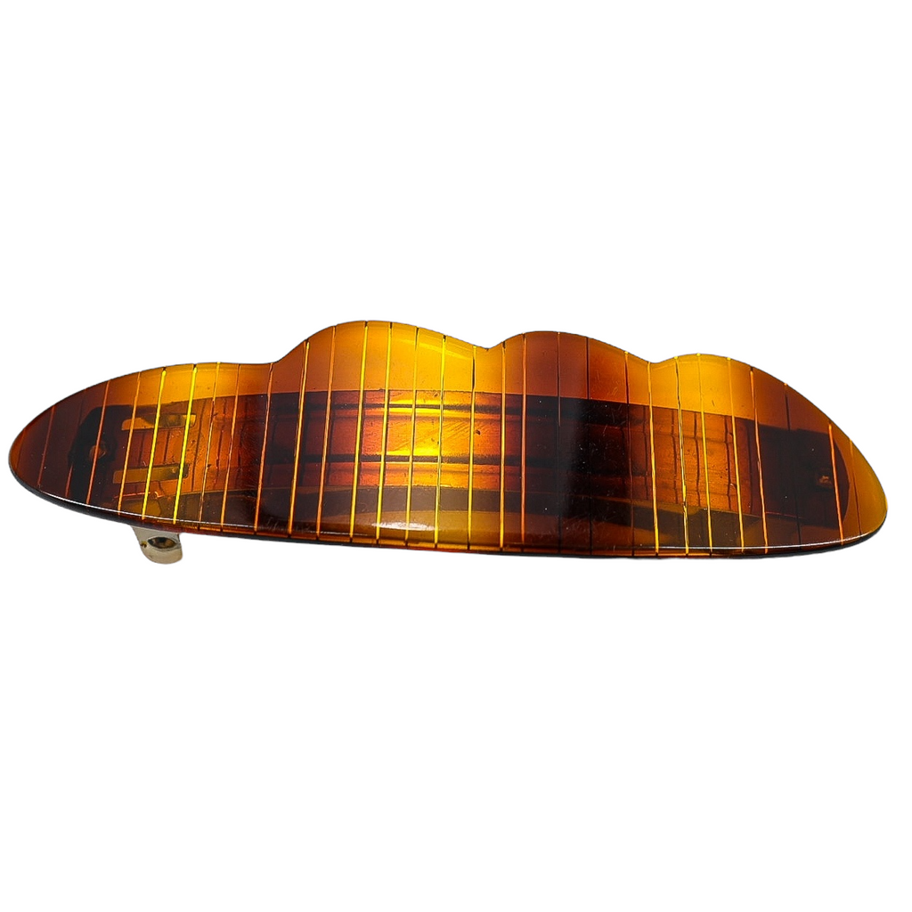 Lot of 4 Large Hair Barrettes - Earthy Classic Looks - Office Hair