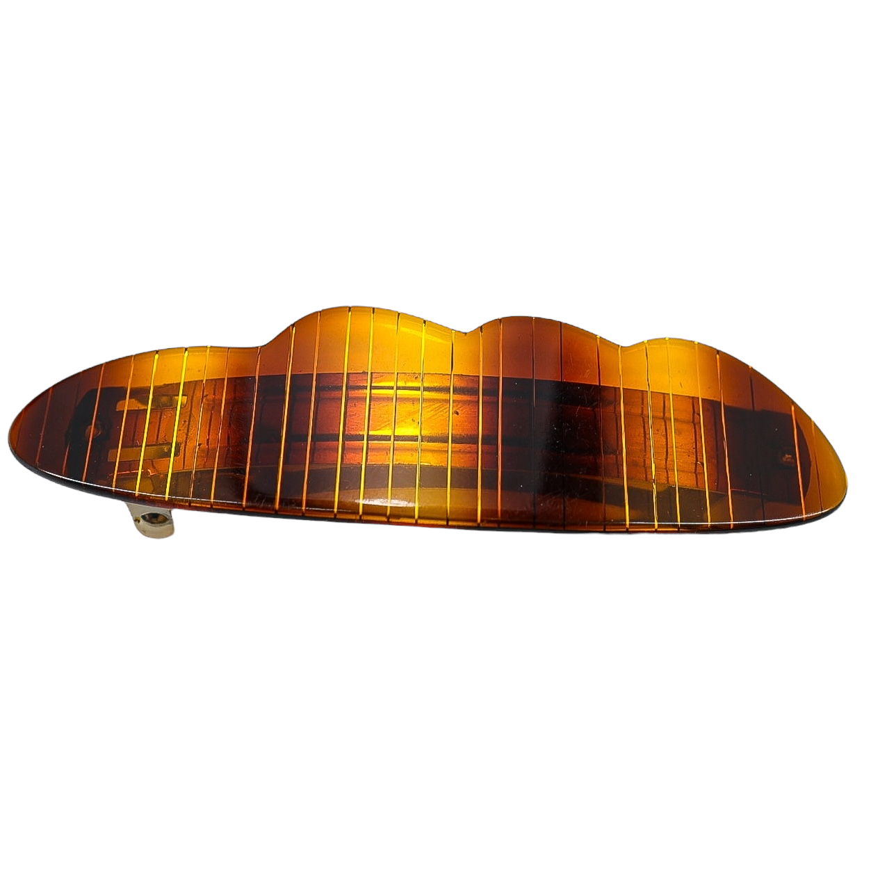 Lot of 4 Large Hair Barrettes - Earthy Classic Looks - Office Hair