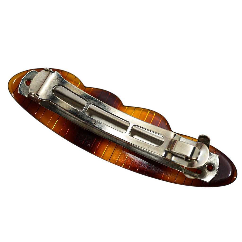 Lot of 4 Large Hair Barrettes - Earthy Classic Looks - Office Hair