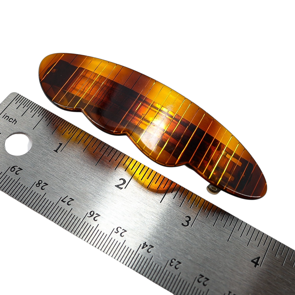 Lot of 4 Large Hair Barrettes - Earthy Classic Looks - Office Hair