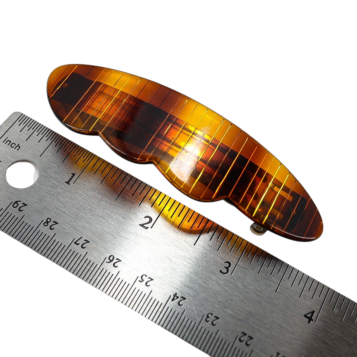 Lot of 4 Large Hair Barrettes - Earthy Classic Looks - Office Hair