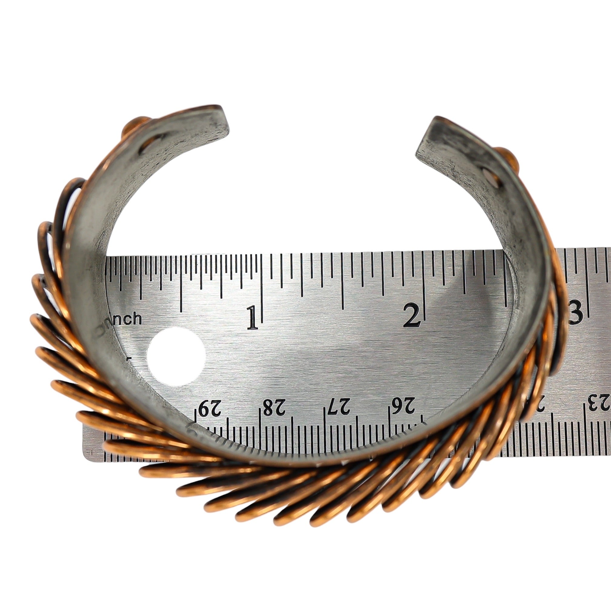 Vintage Renoir Copper Cuff Bracelet – Early Mark “Handmade by Renoir of California” – Modernist Coil Design