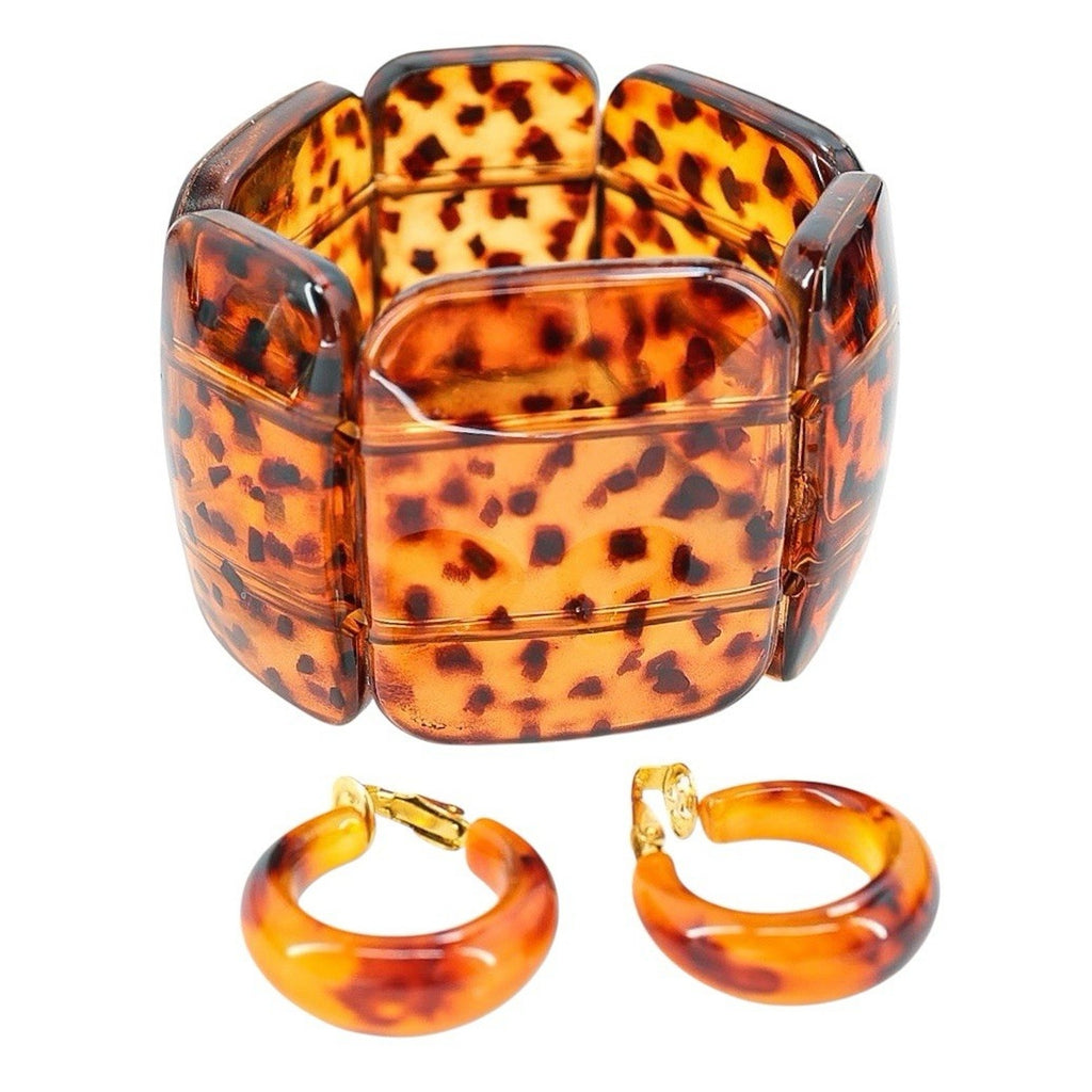 MOD MCM Vintage Plastic Jewelry Lot Cellulose Acetate Moonglow Lucite