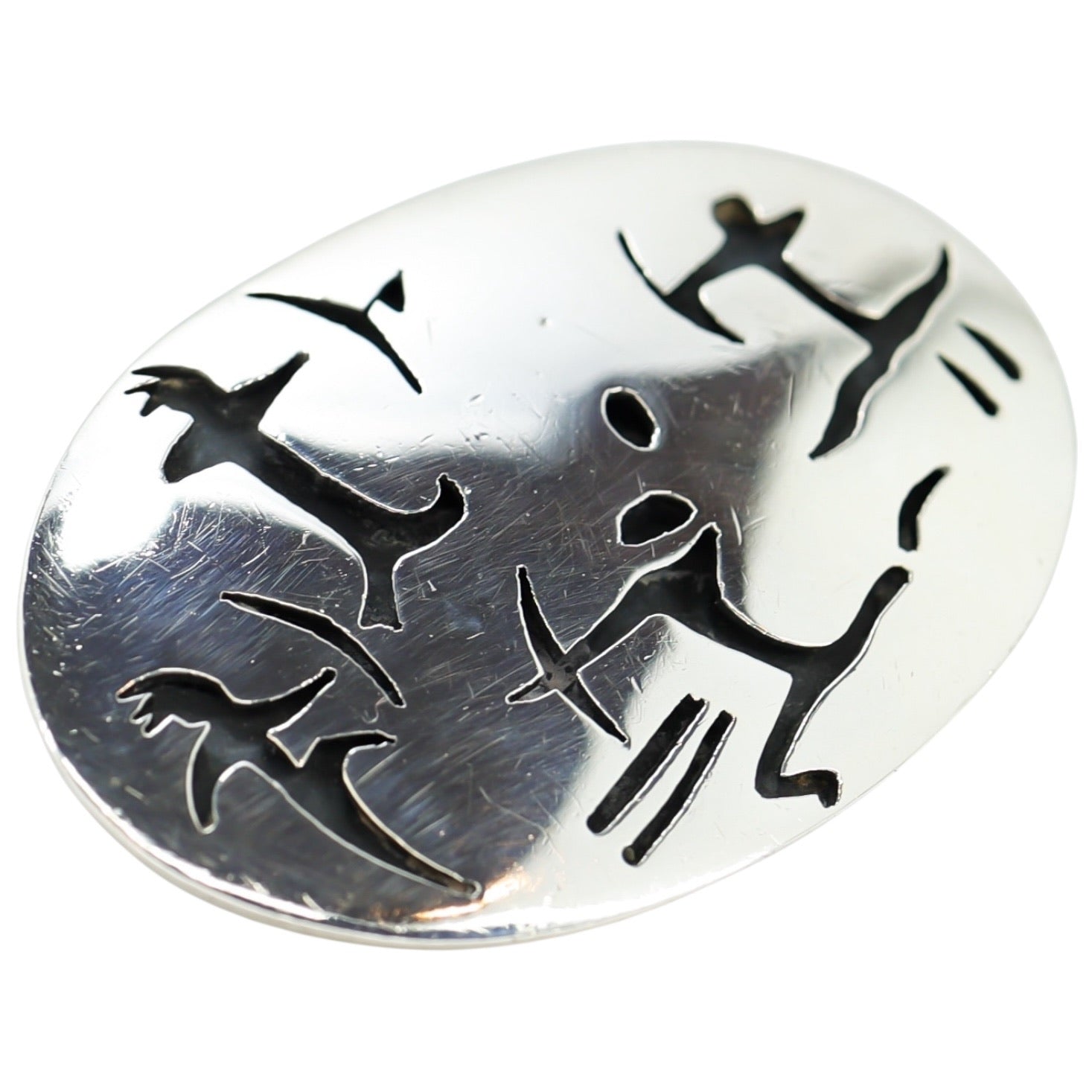 Antonio Pineda Mexican Modernist Sterling Silver 970 Brooch