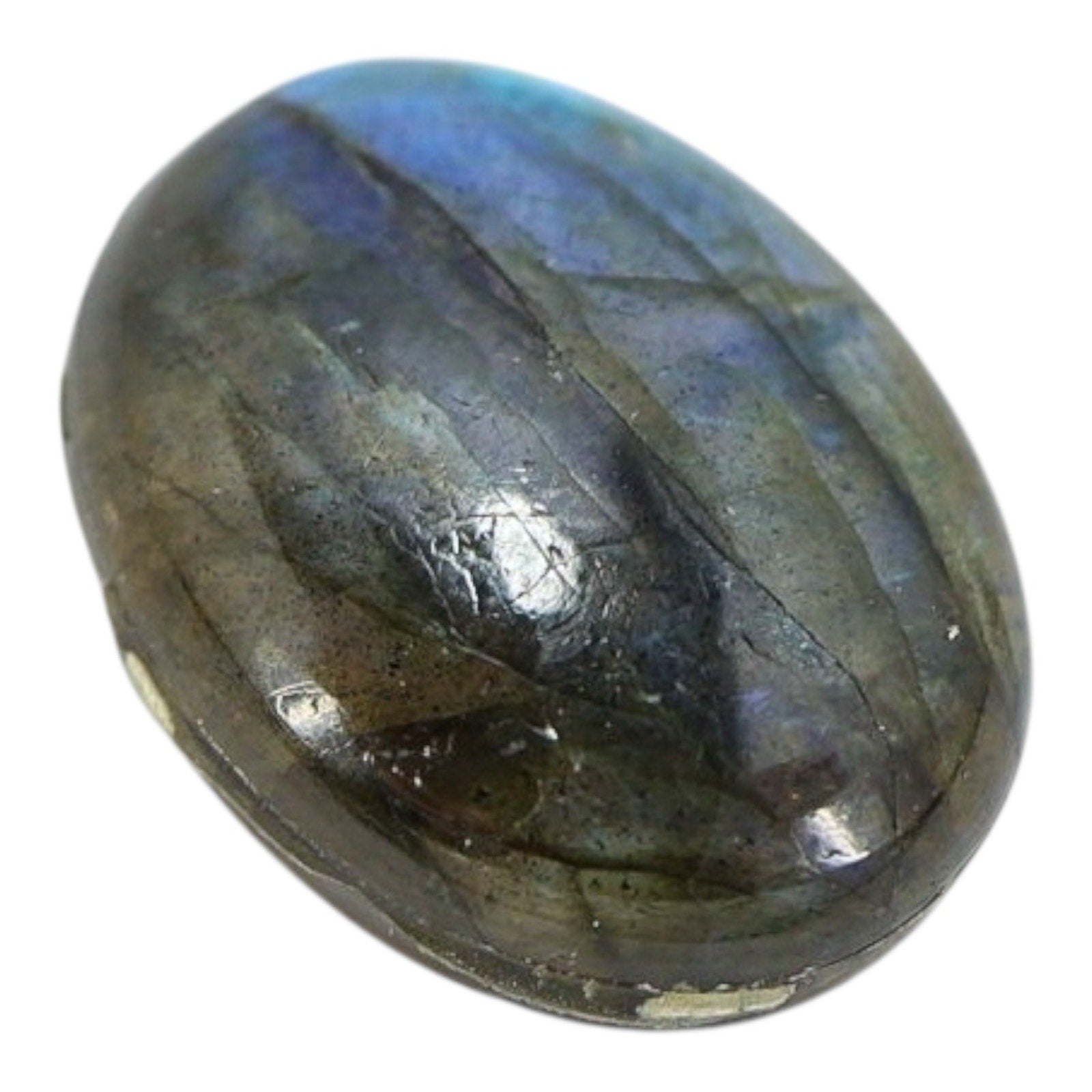 Labradorite Cabochon With Royal Blue Flash 20x15 MM Previously Used Very Pretty