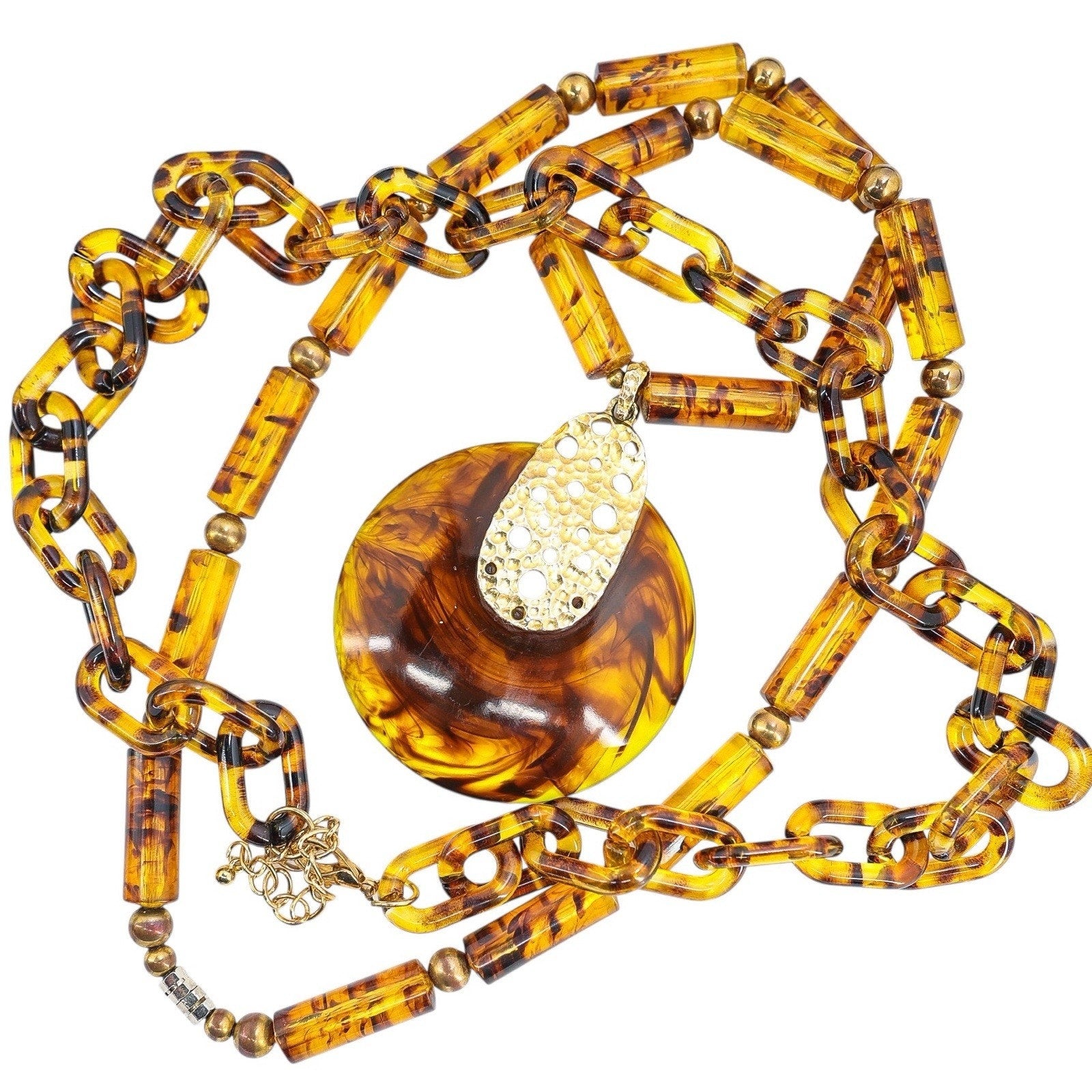 MOD MCM Vintage Plastic Jewelry Lot Cellulose Acetate Moonglow Lucite