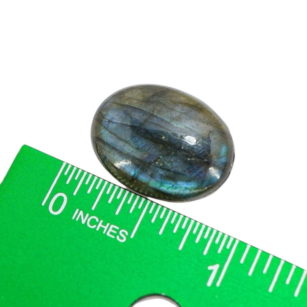 Labradorite Cabochon With Royal Blue Flash 20x15 MM Previously Used Very Pretty