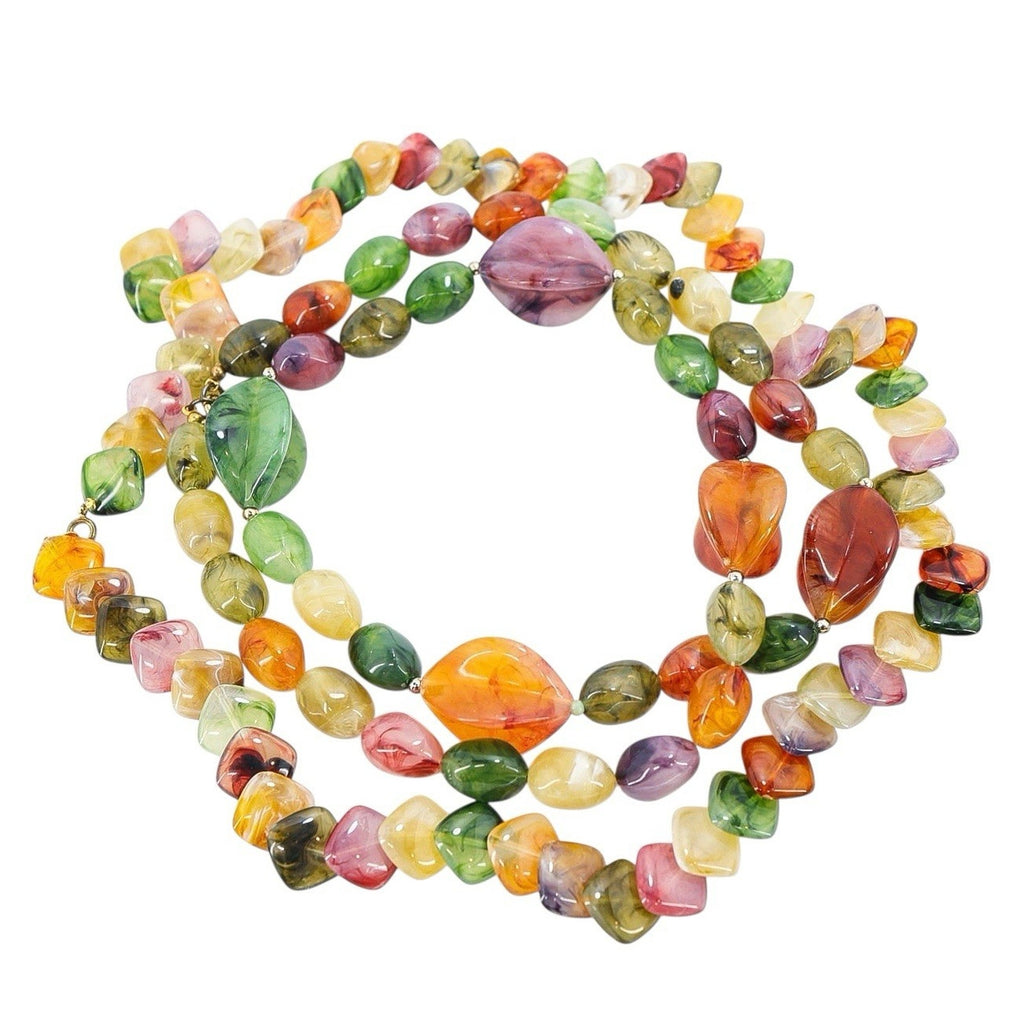 MOD MCM Vintage Plastic Jewelry Lot Cellulose Acetate Moonglow Lucite