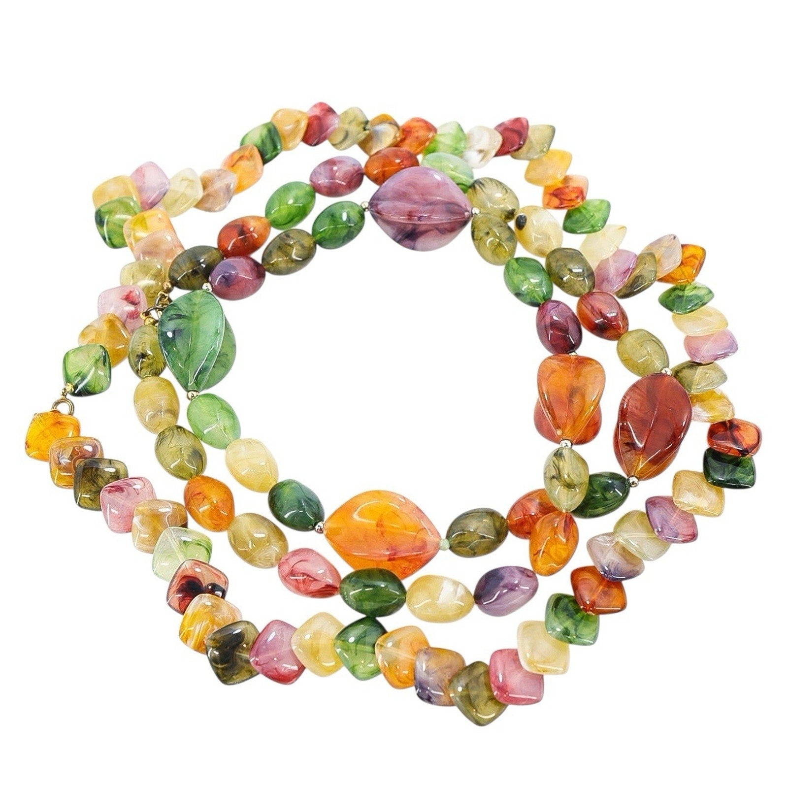 MOD MCM Vintage Plastic Jewelry Lot Cellulose Acetate Moonglow Lucite