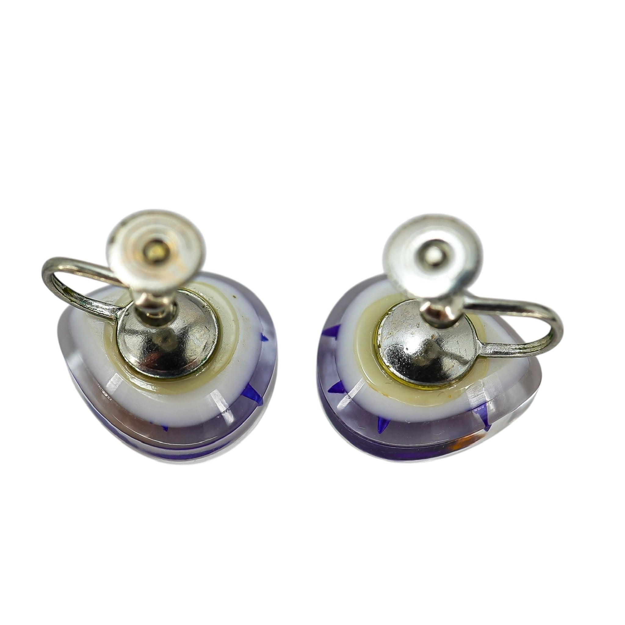 Vintage Lucite Bird Pendant Necklace & Earrings Set – Reverse-Carved / Embedded Design